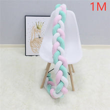 Load image into Gallery viewer, 1M/2M/3M Baby Bumper Bed Braid Knot Pillow Cushion Bumper