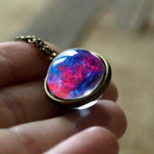 Load image into Gallery viewer, New Nebula Galaxy Double Sided Pendant Necklace