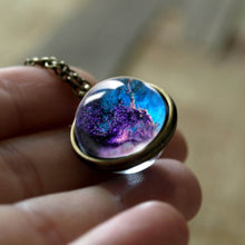 Load image into Gallery viewer, New Nebula Galaxy Double Sided Pendant Necklace