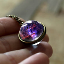 Load image into Gallery viewer, New Nebula Galaxy Double Sided Pendant Necklace