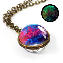 Load image into Gallery viewer, New Nebula Galaxy Double Sided Pendant Necklace