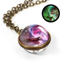 Load image into Gallery viewer, New Nebula Galaxy Double Sided Pendant Necklace