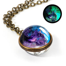 Load image into Gallery viewer, New Nebula Galaxy Double Sided Pendant Necklace