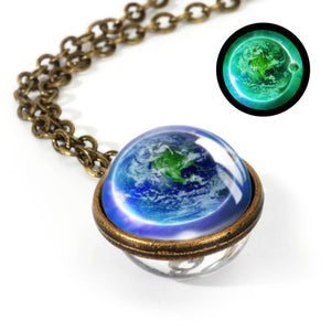 New Nebula Galaxy Double Sided Pendant Necklace