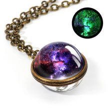 Load image into Gallery viewer, New Nebula Galaxy Double Sided Pendant Necklace