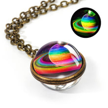 Load image into Gallery viewer, New Nebula Galaxy Double Sided Pendant Necklace