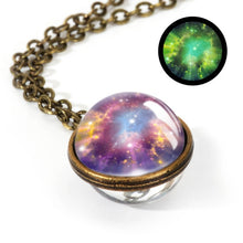 Load image into Gallery viewer, New Nebula Galaxy Double Sided Pendant Necklace