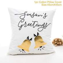 Load image into Gallery viewer, Cotton Linen Merry Christmas Cover Cushion Christmas Decor