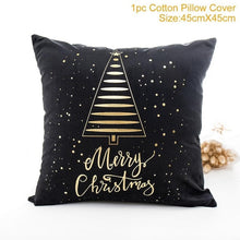 Load image into Gallery viewer, Cotton Linen Merry Christmas Cover Cushion Christmas Decor