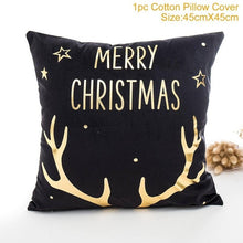 Load image into Gallery viewer, Cotton Linen Merry Christmas Cover Cushion Christmas Decor