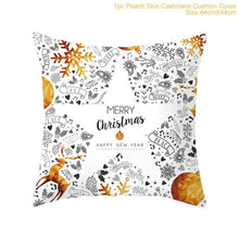 Load image into Gallery viewer, Cotton Linen Merry Christmas Cover Cushion Christmas Decor