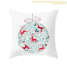 Load image into Gallery viewer, Cotton Linen Merry Christmas Cover Cushion Christmas Decor