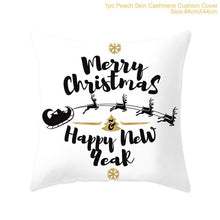 Load image into Gallery viewer, Cotton Linen Merry Christmas Cover Cushion Christmas Decor