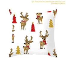 Load image into Gallery viewer, Cotton Linen Merry Christmas Cover Cushion Christmas Decor