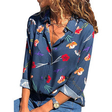 Load image into Gallery viewer, Women Blouses Fashion Long Sleeve Turn Down Collar Office Shirt