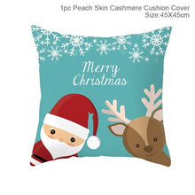 Load image into Gallery viewer, Cotton Linen Merry Christmas Cover Cushion Christmas Decor