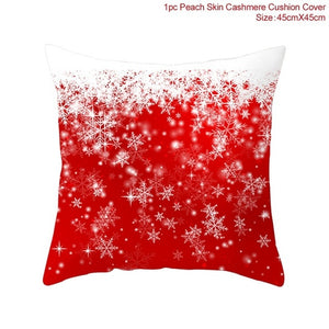 Cotton Linen Merry Christmas Cover Cushion Christmas Decor