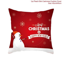 Load image into Gallery viewer, Snowflake Santa Claus Christmas Pillowcase