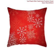 Load image into Gallery viewer, Snowflake Santa Claus Christmas Pillowcase