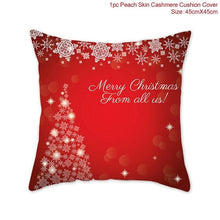 Load image into Gallery viewer, Snowflake Santa Claus Christmas Pillowcase