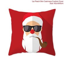 Load image into Gallery viewer, Snowflake Santa Claus Christmas Pillowcase