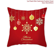 Load image into Gallery viewer, Snowflake Santa Claus Christmas Pillowcase