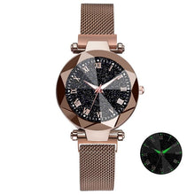 Load image into Gallery viewer, Luxury Starry Sky Stainless Steel Mesh Bracelet Watches For Women