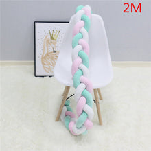 Load image into Gallery viewer, 1M/2M/3M Baby Bumper Bed Braid Knot Pillow Cushion Bumper