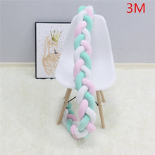 Load image into Gallery viewer, 1M/2M/3M Baby Bumper Bed Braid Knot Pillow Cushion Bumper