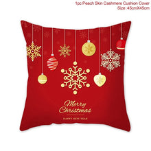 Load image into Gallery viewer, Cotton Linen Merry Christmas Cover Cushion Christmas Decor