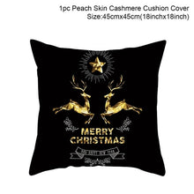 Load image into Gallery viewer, Cotton Linen Merry Christmas Cover Cushion Christmas Decor