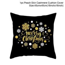 Load image into Gallery viewer, Cotton Linen Merry Christmas Cover Cushion Christmas Decor