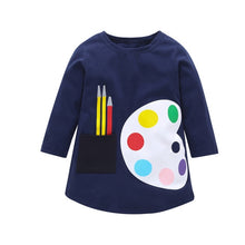 Load image into Gallery viewer, 1-7 Years Kids Girl Dress Toddler Baby Long Sleeve