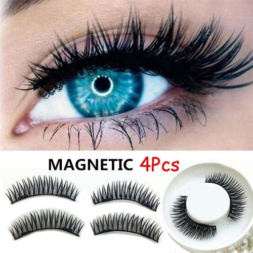 4pcs New Easy Wear 3D Magnetic Eyelash