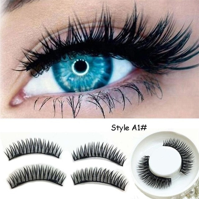 4pcs New Easy Wear 3D Magnetic Eyelash