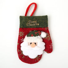 Load image into Gallery viewer, Santa Hat Reindeer Christmas New Year Pocket Fork Knife Cutlery Holder Bag