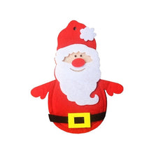 Load image into Gallery viewer, Santa Hat Reindeer Christmas New Year Pocket Fork Knife Cutlery Holder Bag