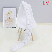 Load image into Gallery viewer, 1M/2M/3M Baby Bumper Bed Braid Knot Pillow Cushion Bumper