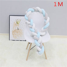 Load image into Gallery viewer, 1M/2M/3M Baby Bumper Bed Braid Knot Pillow Cushion Bumper