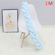 Load image into Gallery viewer, 1M/2M/3M Baby Bumper Bed Braid Knot Pillow Cushion Bumper