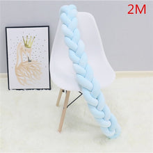 Load image into Gallery viewer, 1M/2M/3M Baby Bumper Bed Braid Knot Pillow Cushion Bumper