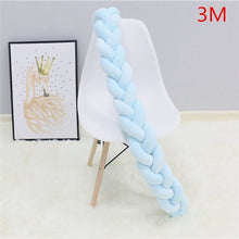 Load image into Gallery viewer, 1M/2M/3M Baby Bumper Bed Braid Knot Pillow Cushion Bumper